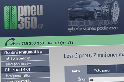 Bezkonkurenční ceny e-shopu pneu360.cz